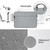 ST01S Waterproof Oxford Cloth Hidden Portable Strap One-shoulder Handbag for 15.6 inch Laptops(Light Grey)