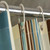Multicolour Vertical Texture Thick Waterproof Polyester Fabric Shower Curtains, Size:200x240cm