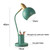 YY-1109 Student Desk LED Eye Protection Lamp with Pen Holder, CN Plug, Specification: without Bulb(Pink)