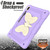For Samsung Galaxy Tab S9+ Butterfly Kickstand Heavy Duty Hard Rugged Tablet Case(Beige+Raro Purple) For Samsung Galaxy Tab S9+ Butterfly Kickstand Heavy Duty Hard Rugged Tablet Case(Beige+Raro Purple)