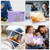 For Samsung Galaxy Tab S9+ Butterfly Kickstand Heavy Duty Hard Rugged Tablet Case(Beige+Raro Purple) For Samsung Galaxy Tab S9+ Butterfly Kickstand Heavy Duty Hard Rugged Tablet Case(Beige+Raro Purple)