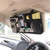 MuElastic Multi-functional Car Clip Sunvisor Car Storage Bag(Black)
