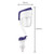 Nanum II 50mL Rotation Aromatherapy Air Purifier Humidifier with 2 USB Charger Ports for DC 12V Car Auto(Blue)