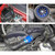 F1-Z Car Stainless Universal Supercharger Dual Double Turbine Air Intake Fuel Saver Turbo Turboing Charger Fan Set kit(Blue)