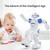 JJR/C R21 Intelligent Programmed Remote Control Electric Robot(Pink)