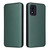 For Alcatel 1B 2022 Carbon Fiber Texture Flip Leather Phone Case(Green)