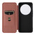 For Xiaomi 13 Ultra Carbon Fiber Texture Flip Leather Phone Case(Brown)