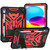 For iPad 10th Gen 10.9 2022 Bumblebee Silicone + PC Shockproof Tablet Case with Holder(Black Red)