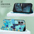 For Motorola Moto G14 Colored Drawing Pattern Plain Weave Leather Phone Case(Caring Butterfly)
