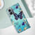 For Motorola Moto G14 Colored Drawing Pattern Plain Weave Leather Phone Case(Caring Butterfly)