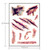 V-061 50 PCS Halloween Terror Wound Realistic Scratches Injury Scar Temporary Tattoo Sticker