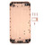 5 in 1 Full Assembly Metal Housing Cover with Appearance Imitation of iX for iPhone 6, Including Back Cover & Card Tray & Volume Control Key & Power Button & Mute Switch Vibrator Key, No Headphone Jack (Gold+White)
