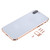 5 in 1 Full Assembly Metal Housing Cover with Appearance Imitation of iX for iPhone 6, Including Back Cover & Card Tray & Volume Control Key & Power Button & Mute Switch Vibrator Key, No Headphone Jack (Gold+White)