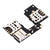 SIM Card Socket + SD Card Socket for Motorola Moto G (3rd Gen.) (Dual SIM Version)
