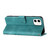 For iPhone 12 mini Line Pattern Skin Feel Leather Phone Case(Light Blue)