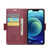 For iPhone 12 / 12 Pro CaseMe 023 Butterfly Buckle Litchi Texture RFID Anti-theft Leather Phone Case(Wine Red)