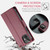 For iPhone 12 / 12 Pro CaseMe 023 Butterfly Buckle Litchi Texture RFID Anti-theft Leather Phone Case(Wine Red)