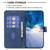 For Xiaomi 13 Plaid Embossed Leather Phone Case(Blue)