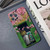 For iPhone 12 Pro Max Precise Hole Oil Painting Pattern PC Phone Case(Peach Blossom)