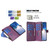 For iPhone 15 Pro Max 9 Card Slots Zipper Wallet Leather Flip Phone Case(Dark Purple)