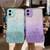 For iPhone 12 mini Starry Gradient Glitter Powder TPU Phone Case(Pink)