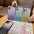For iPhone 12 mini Starry Gradient Glitter Powder TPU Phone Case(Pink)