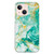 For iPhone 14 IMD Shell Pattern TPU Phone Case(Green Marble)