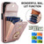 For iPhone 15 Pro Max Rhombic Texture Card Bag Phone Case with Long Lanyard(Rose Gold)