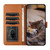 For Samsung Galaxy S23 FE Cat Embossing Pattern Leather Phone Case with Lanyard(Brown)