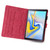 For Samsung Galaxy Tab A 10.5 T590 Cartoon Buckle Leather Tablet Case(Red)