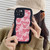 For iPhone XS Max Wavy Lambskin Love TPU Phone Case(Pink)