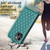 For iPhone 13 Diamond Lattice Vertical Flip Leather Phone Case(Green)