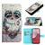 For Samsung Galaxy A15 3D Painting Horizontal Flip Leather Phone Case(Grey Owl)