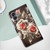 For Samsung Galaxy A05 Colored Drawing Pattern Plain Weave Leather Phone Case(Roses On Black)