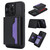 For iPhone 11 Pro RFID Anti-theft Detachable Card Bag Leather Phone Case(Black)