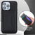 For iPhone 11 Pro RFID Anti-theft Detachable Card Bag Leather Phone Case(Black)