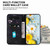 For iPhone 13 mini Lily Embossed Leather Phone Case(Black)