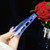 For iPhone 15 Plus Electroplated Color Film TPU + PC Phone Case(Purple Flowers)