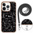 For iPhone 14 Pro Electroplating Dual-side IMD Phone Case with Lanyard(Equation)