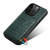 For iPhone 15 Plus Imitation Crocodile Leather Back Phone Case with Holder(Green)