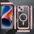 For iPhone 14 MagSafe Magnetic PC + TPU Phone Case with Lens Film(Apricot)