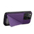 For iPhone 14 Pro Imitation Calfskin Leather Back Phone Case with Holder(Purple)