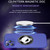 For iPhone 15 Eagle Eye Lens CD Texture MagSafe Magnifier Phone Case(Dark Purple)