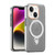 For iPhone 14 Plus Colorful 2 in 1 MagSafe Holder Phone Case(Black)