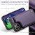 For iPhone 15 Plus CaseMe C22 Card Slots Holder RFID Anti-theft Phone Case(Purple)