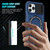For iPhone 12 Pro Max Sliding Camshield Magsafe Holder TPU Hybrid PC Phone Case(Royal Blue)