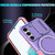 For Samsung Galaxy S22 5G Sliding Camshield Magsafe Holder TPU Hybrid PC Phone Case(Pink Purple)
