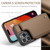 For iPhone 15 Pro CaseMe C22 Card Slots Holder RFID Anti-theft Phone Case(Brown)