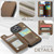 For iPhone 15 Pro CaseMe C22 Card Slots Holder RFID Anti-theft Phone Case(Brown)