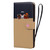 For iPhone 12 mini Cute Pet Series Color Block Buckle Leather Phone Case(Khaki)